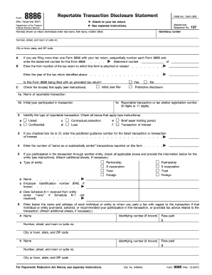IRS Form 8886