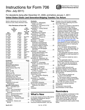 US Federal Estate Tax Return Instructions