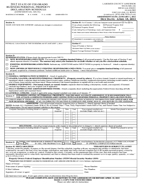 Colorado Business Personal Property Declaration