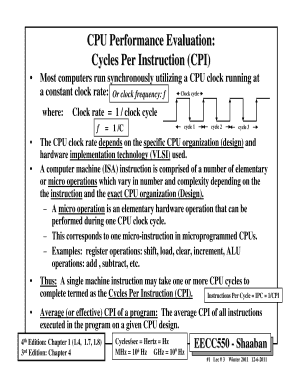 Cycles Per Instruction - Fill Online, Printable, Fillable, Blank ...