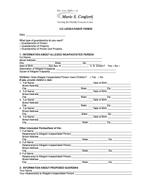 Guardianship Form