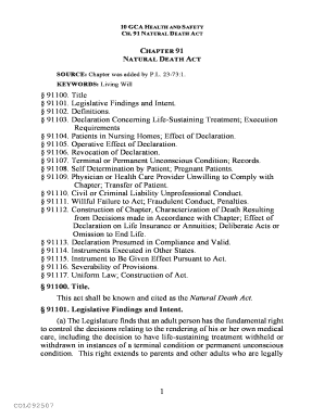 Chapter 91: Natural Death Act - Unified Courts of Guam - guamcourts