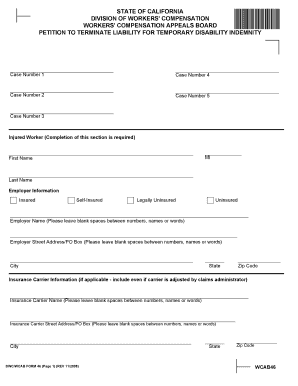 California Workers' Compensation Termination Petition
