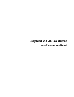 Jaybird 2.1 JDBC driver - Firebird - firebirdsql