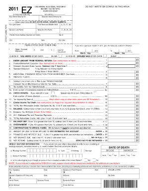 2011 Delaware Individual Resident Income Tax Return