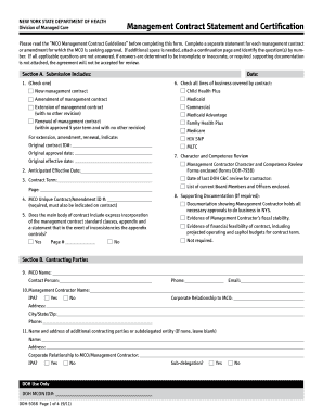 doh form