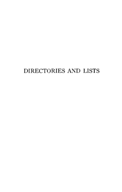 DIRECTORIES AND LISTS - AJC Archives - ajcarchives