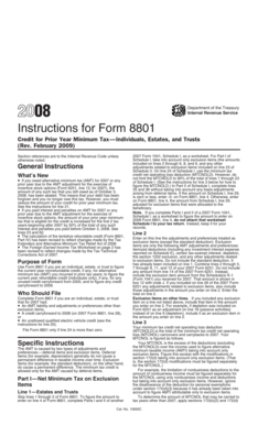 Instructions for Form 8801
