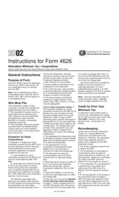 Form 4626 Instructions