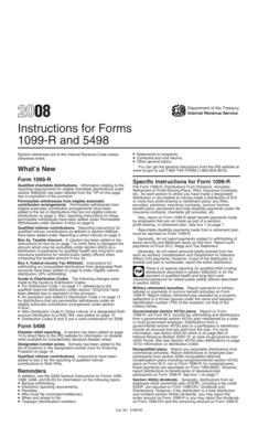 Instructions for Forms 1099-R and 5498