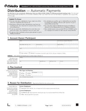 Fidelity Distribution Automatic Payments Form - The Scripps ... - scripps