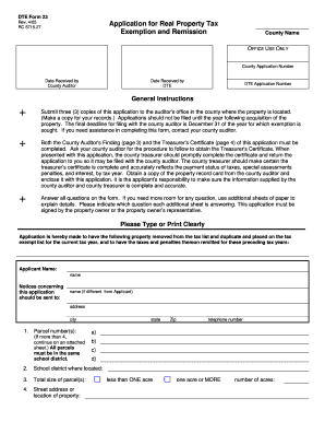 Ohio Real Property Tax Exemption Application