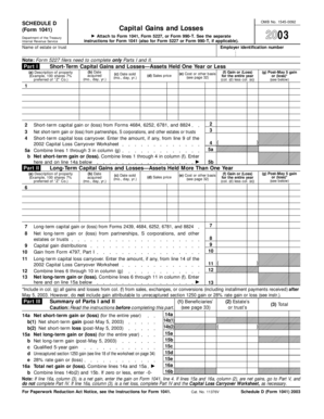 Schedule D Form 1041