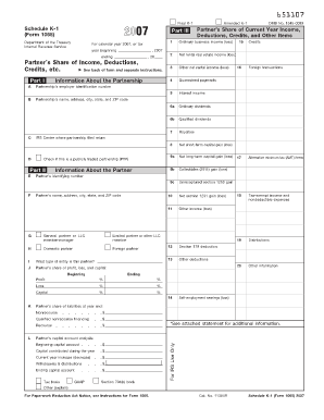 Schedule K-1 Form 1065