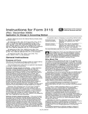 Form 3115 Instructions