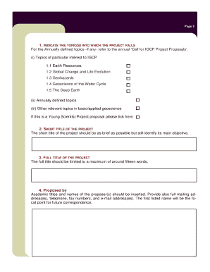 unesco project proposal form