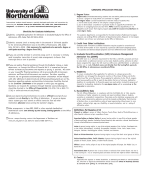 Graduate Application Form