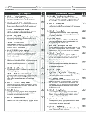 Locomotive Inspection Form F6180.49A
