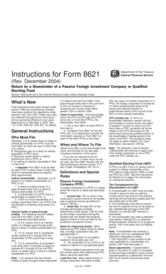 Instructions for Form 8621