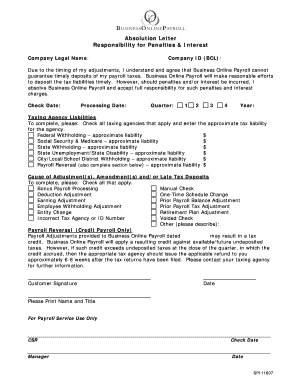 Sample letter with conforme - absolution letter