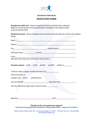 Donation Form