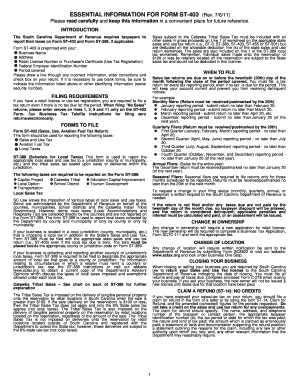 South Carolina Form ST-403