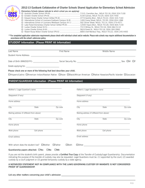 Eastbank Collaborative Charter Schools Application