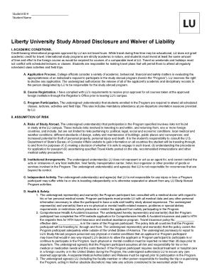 Liberty University Study Abroad Waiver