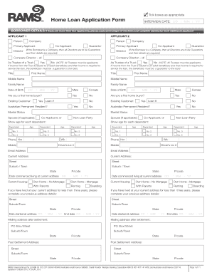 Home Loan Application Form