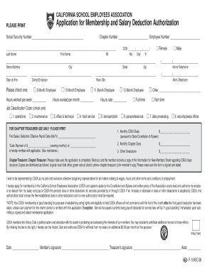California School Employees Association Membership Application