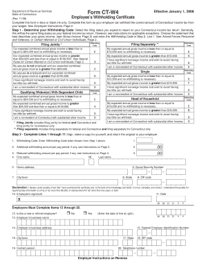 Form CT -W4 - hr vanderbilt