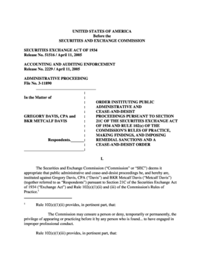 Administrative Proceeding ORDER INSTITUTING PUBLIC ADMINISTRATIVE AND CEASE-AND-DESIST PROCEEDINGS PURSUANT TO SECTION 21C OF THE SECURITIES EXCHANGE ACT OF 1934 AND RULE 102e OF THE COMMISSIONS RULES OF PRACTICE MAKING FINDINGS AND - sec