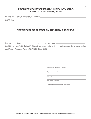 Certificate Of Service Template from www.pdffiller.com