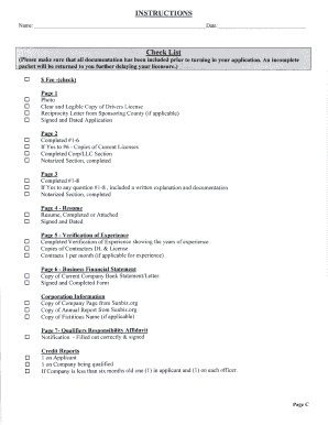 Construction Industry Licensing Board Application