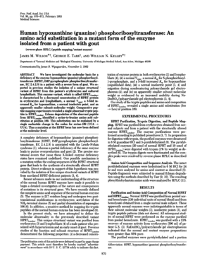 An amino acid substitution in a mutant form of the enzyme isolated ... - pnas