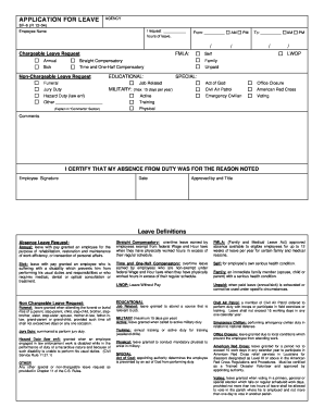 Editable leave application form - APPLICATION FOR LEAVE.docx