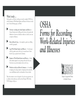 Forms for Recording Work-Related Injuries and ... - Oregon OSHA - osha oregon