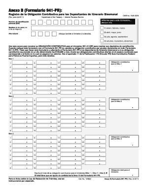Anexo B (Formulario 941-PR)