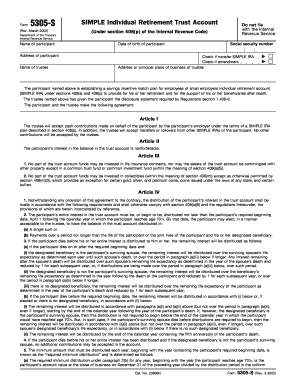 SIMPLE IRA Trust Account Agreement