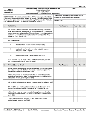 IRS Form 5625 Employee Benefit Plan