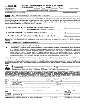 IRS Form 8453-EX
