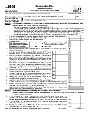 IRS Form 8606 2011