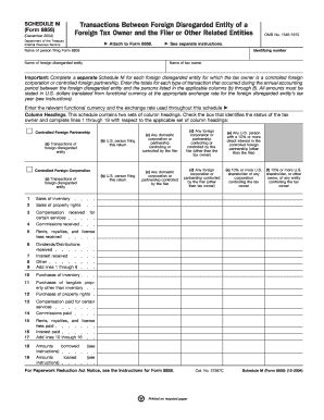 Schedule M Form 8858