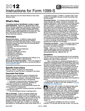 Instructions for Form 1099-S (2012)