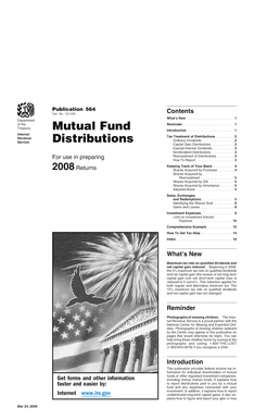 IRS Publication 564 Mutual Fund Tax Guide