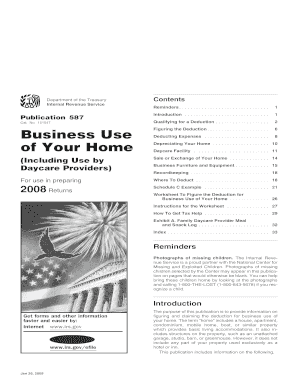 IRS Publication 587 Business Use of Home