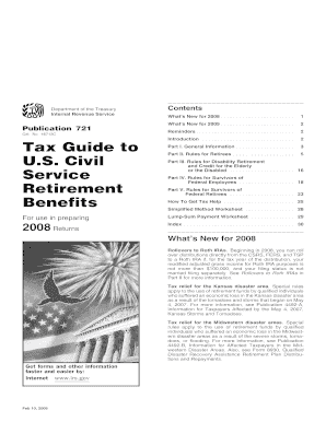 IRS Publication 721 Tax Guide