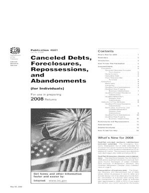 IRS Publication 4681 Canceled Debts