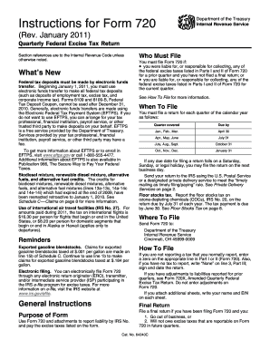 Form 720 Instructions
