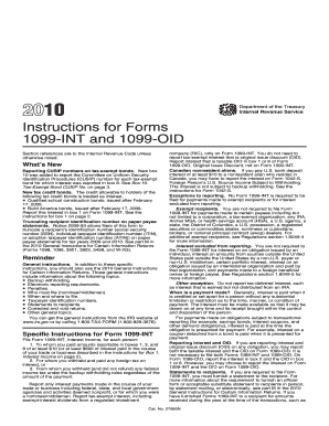 Instructions for Forms 1099-INT and 1099-OID